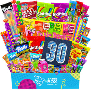 30th birthday gluten free lolly gift box hamper small
