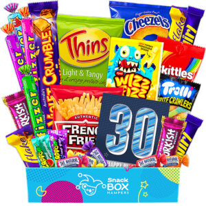 30th Birthday Gluten Free Snack Gift Box Hamper - Small