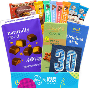 30th birthday vegan chocolate gift box hamper