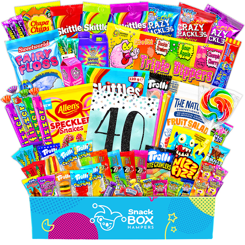 40th-birthday-gluten-free-lolly-gift-box-hamper-large 40th birthday gluten free lolly gift box hamper large