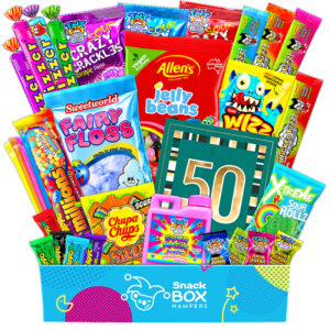 50th Birthday Vegan Lolly Gift Box Hamper