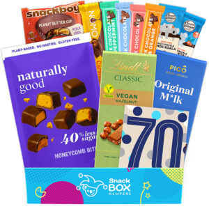 70th birthday vegan chocolate gift box hamper