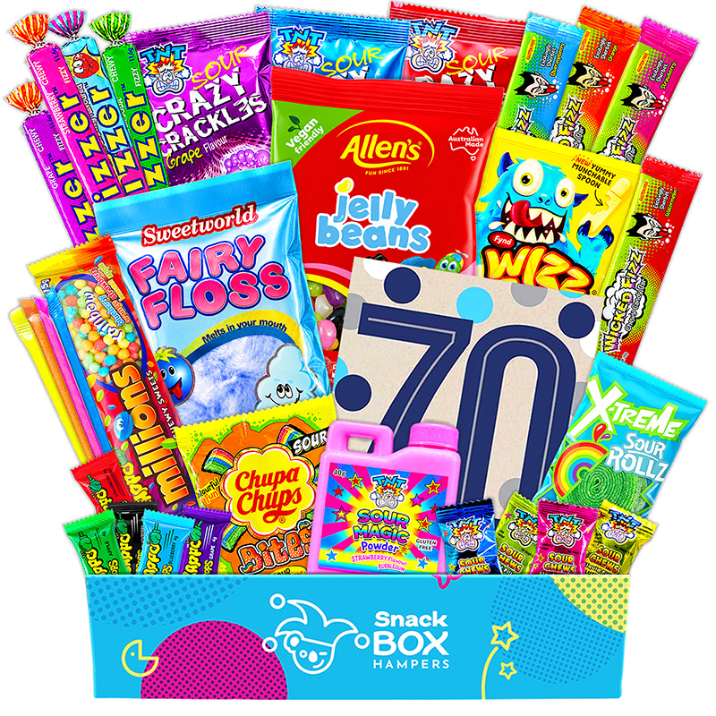70th-birthday-vegan-lolly-gift-box-hamper 70th birthday vegan lolly gift box hamper