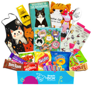 Cat Lovers Snack Box Gift Basket