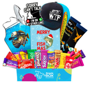 Christmas Fishing Lovers Chocolate Box Gift Basket
