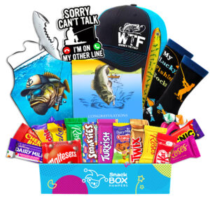 Congratulations Fishing Lovers Chocolate Box Gift Basket