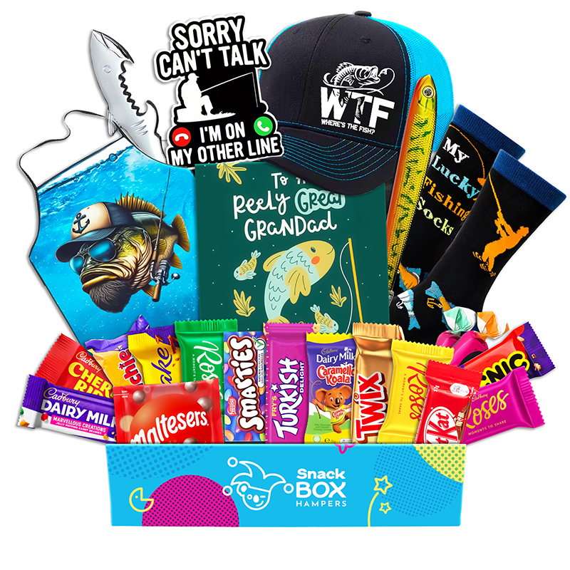 Fishing Lovers Chocolate Box Gift For Grandparents