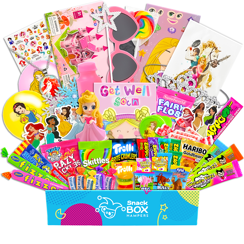 Get Well Soon Childrens Disney Princess Gift Box Hamper – Lolly