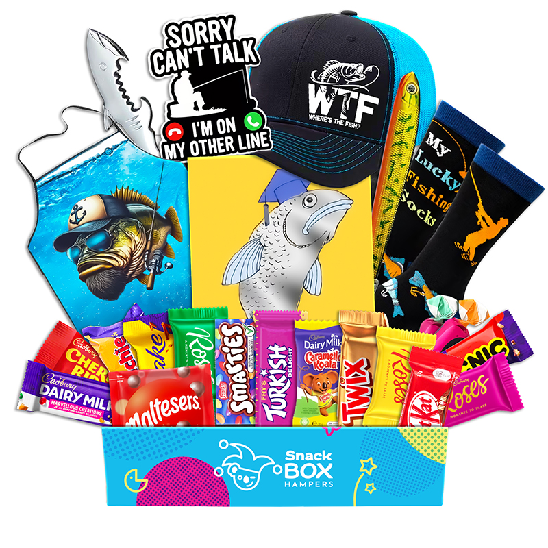 Graduation Fishing Lovers Chocolate Box Gift Basket
