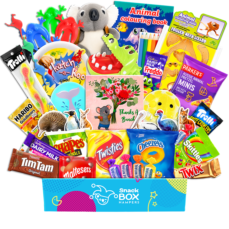 Thank You Kids Animal Activity Gift Box Hamper – Snack
