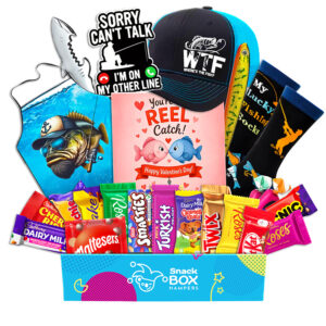 Valentine's Day Fishing Lovers Chocolate Box Gift Basket