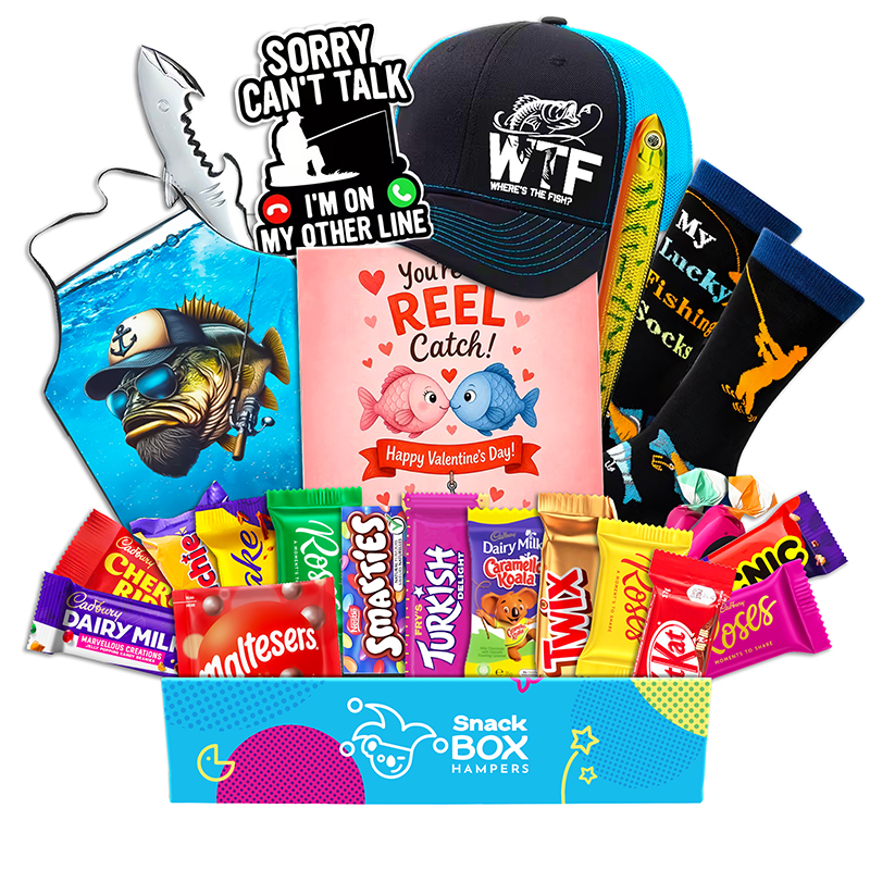 Valentine's Day Fishing Lovers Chocolate Box Gift