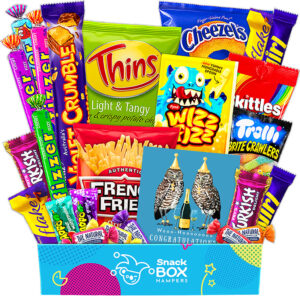 congratulations gluten free snack gift box hamper small