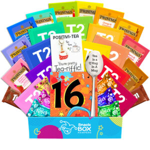 16th birthday tea warm wishes gift box hamper