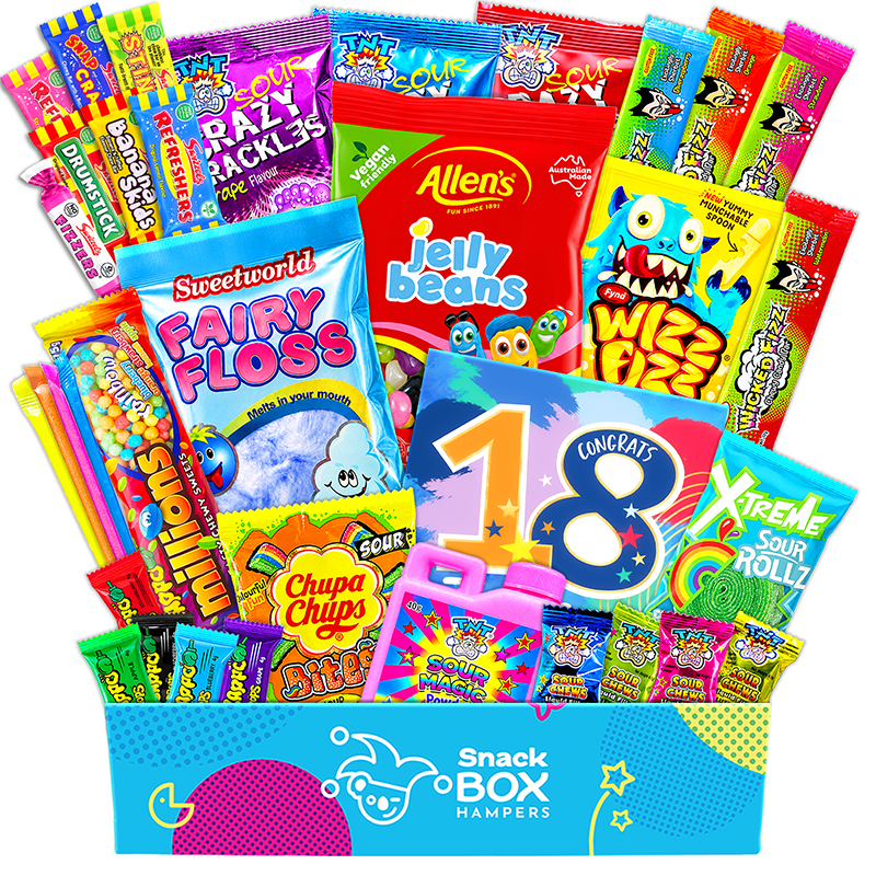 18th Birthday Vegan Lolly Gift Box Hamper