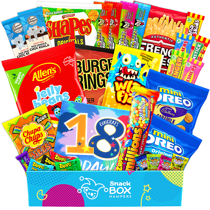 18th Birthday Vegan Snack Gift Box Hamper