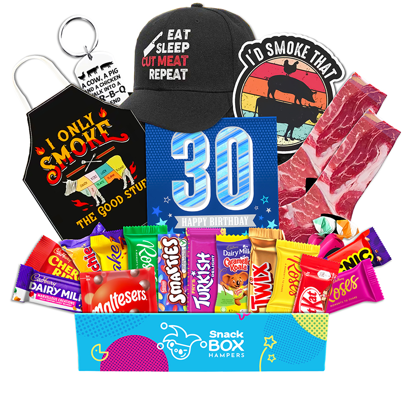30th Birthday BBQ Lovers Chocolate Box Gift