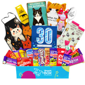 30th Birthday Cat Lovers Chocolate Box Gift Basket