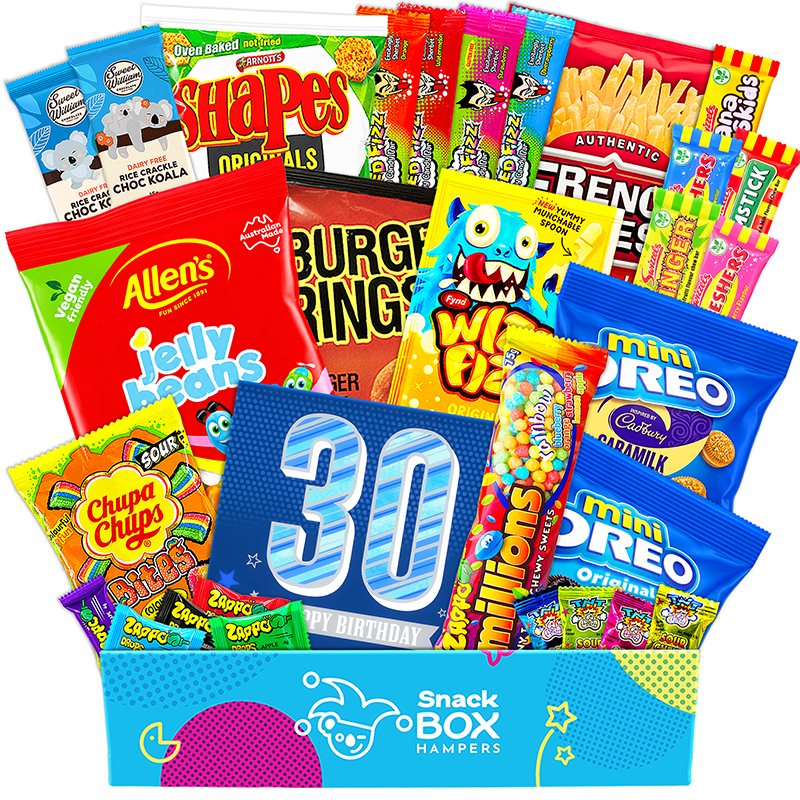 30th Birthday Vegan Snack Gift Box Hamper