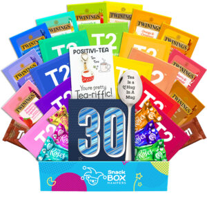 30th birthday tea warm wishes gift box hamper