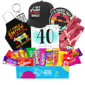 40th Birthday BBQ Lovers Chocolate Box Gift Basket