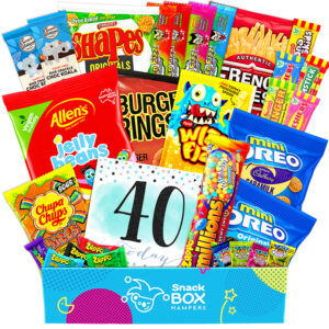 40th Birthday Vegan Snack Gift Box Hamper