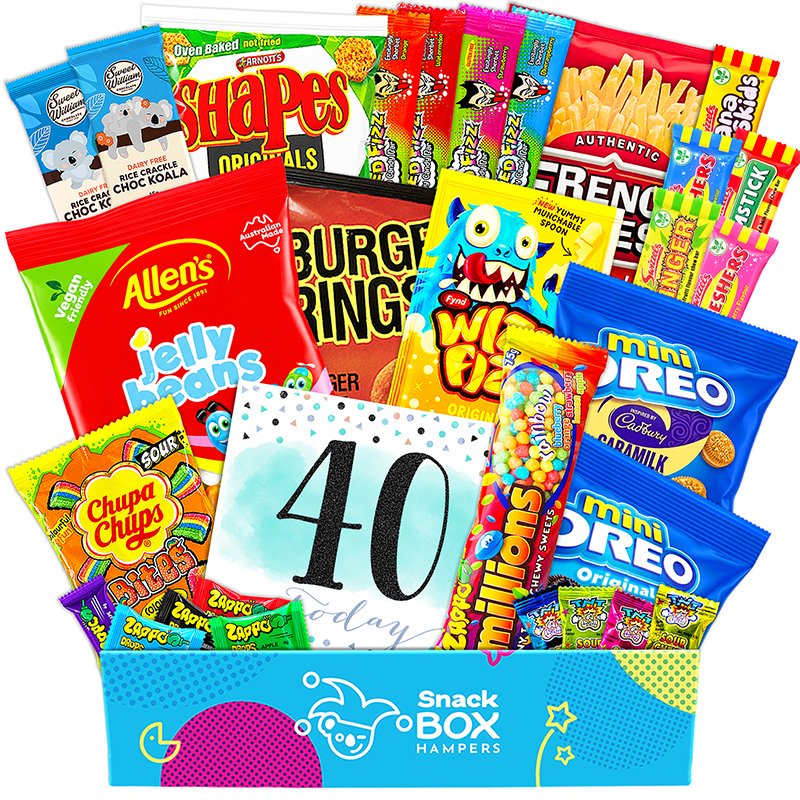 40th Birthday Vegan Snack Gift Box Hamper