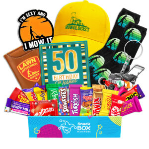 50th Birthday Lawn Lovers Chocolate Box Gift Basket