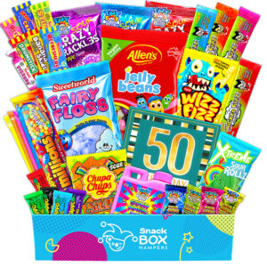 50th Birthday Vegan Lolly Gift Box Hamper