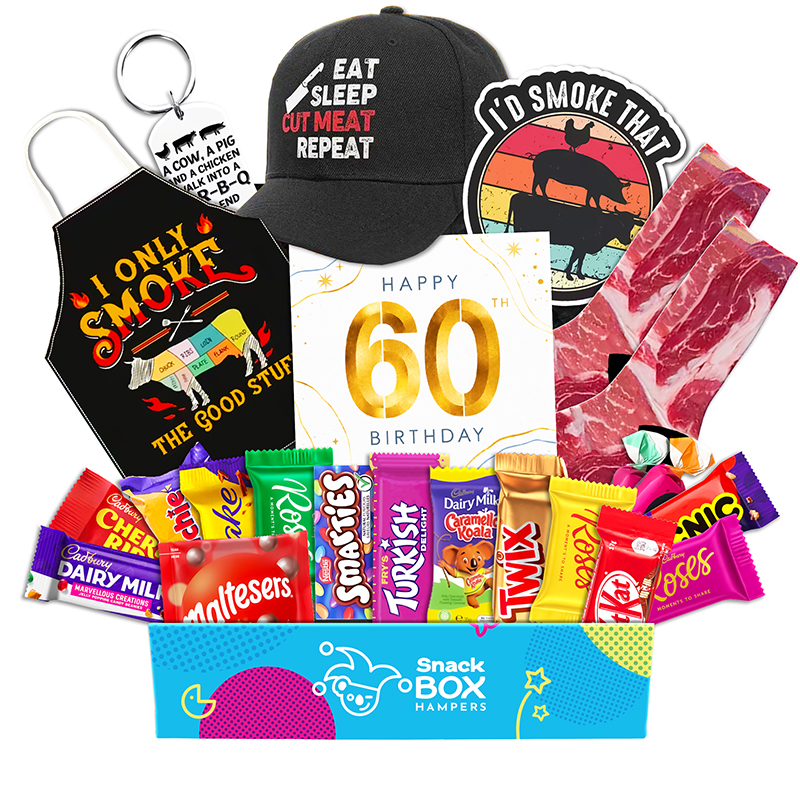 60th Birthday BBQ Lovers Chocolate Box Gift