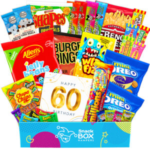 60th Birthday Vegan Snack Gift Box Hamper