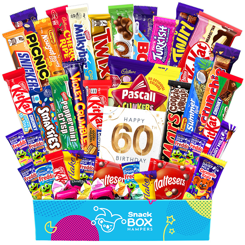 60th birthday gift basket hamper