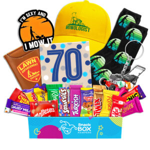70th Birthday Lawn Lovers Chocolate Box Gift Basket