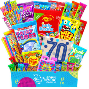 70th Birthday Vegan Lolly Gift Box Hamper