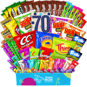 70th birthday group sharing box gift hamper medium