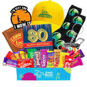 80th Birthday Lawn Lovers Chocolate Box Gift Basket