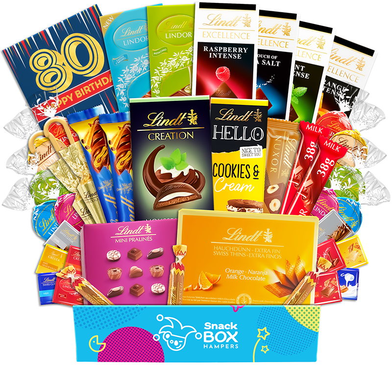80th birthday gift basket hamper