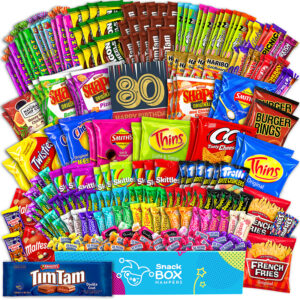 80th birthday group sharing box gift hamper extra large