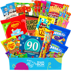 90th Birthday Vegan Snack Gift Box Hamper