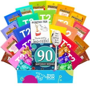 90th birthday tea warm wishes gift box hamper
