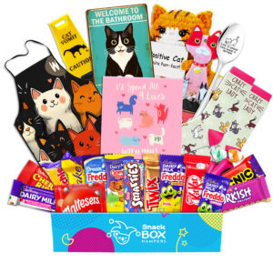 Anniversary Cat Lovers Chocolate Box Gift Basket