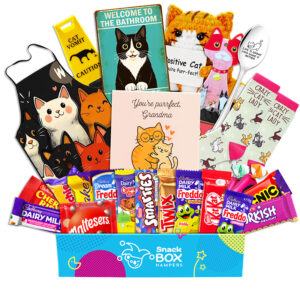 Cat Lovers Chocolate Gift Basket For Grandparents