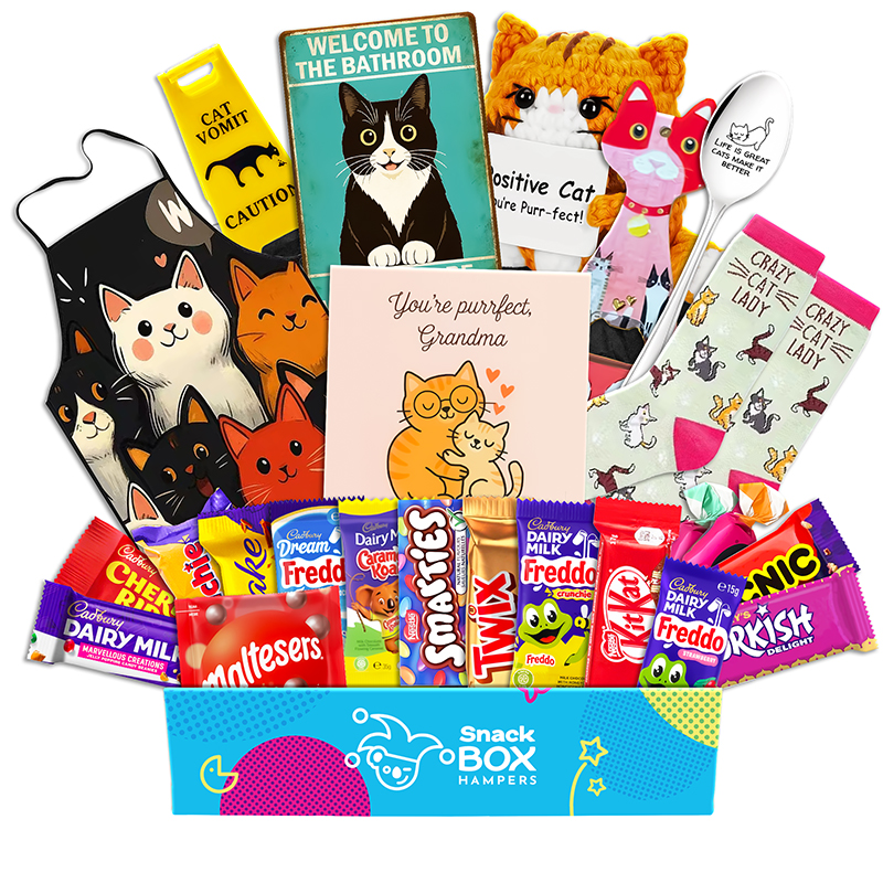 Cat Lovers Chocolate Box Gift For Grandparents