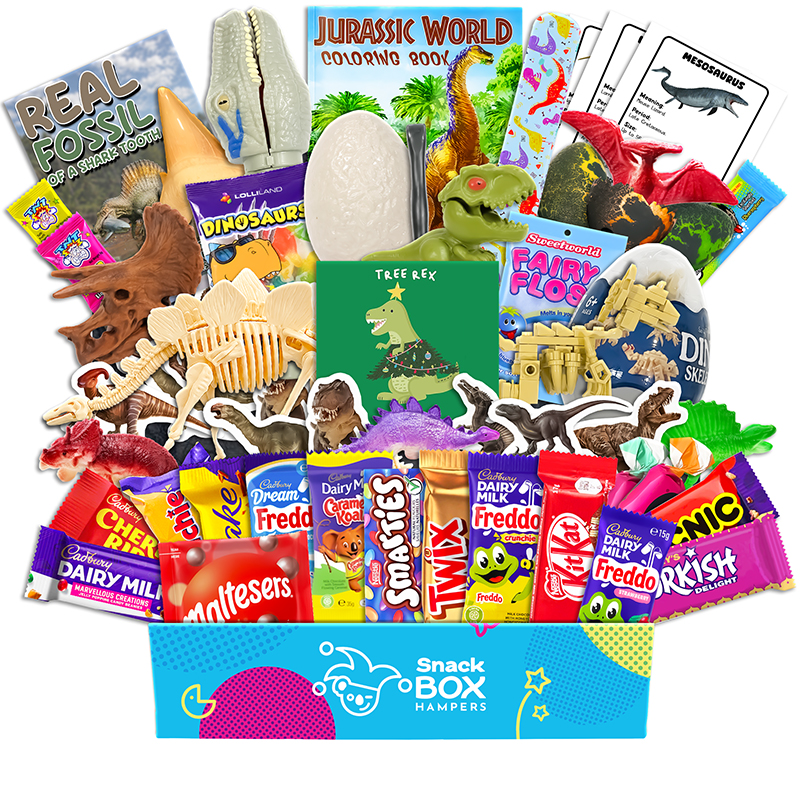 Christmas Kids Dinosaur Gift Box Hamper – Chocolate