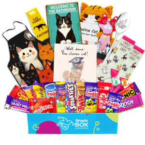 Graduation Cat Lovers Chocolate Box Gift Basket
