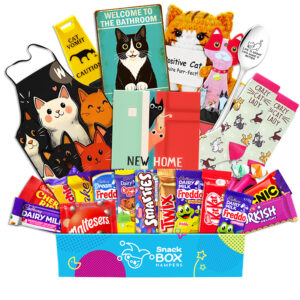 Housewarming Cat Lovers Chocolate Box Gift Basket