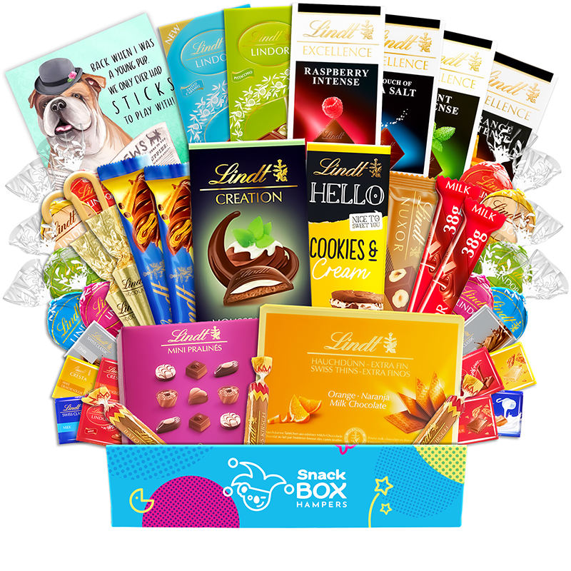 Lindt Premium Chocolate Gift Box Hamper For Grandparents Large Lindt Premium Chocolate Gift Box Hamper For Grandparents Large