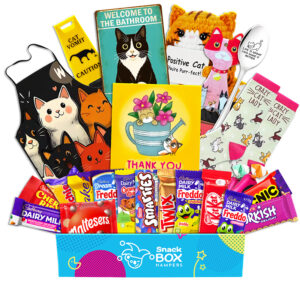 Thank You Cat Lovers Chocolate Box Gift Basket