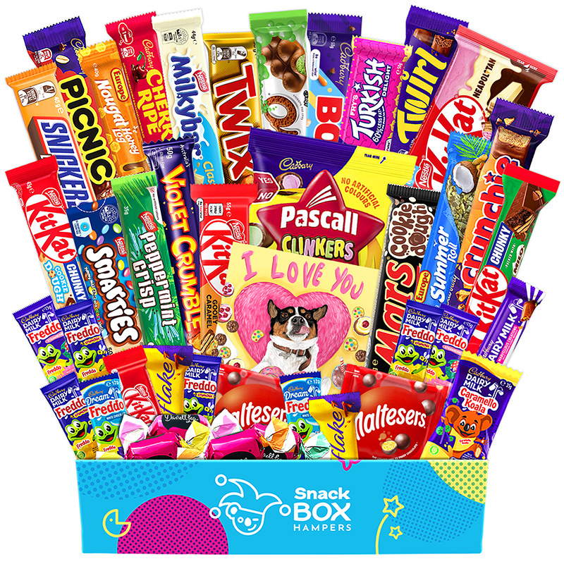 anniversary gift basket hamper filled with chocolate