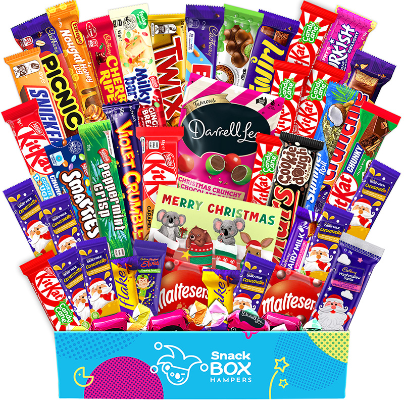 christmas chocolate gift basket hamper